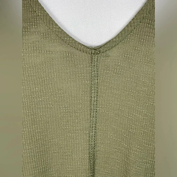 BLU PEPPER Olive Green Ribbed Boutique Dress - Picture 3 of 6